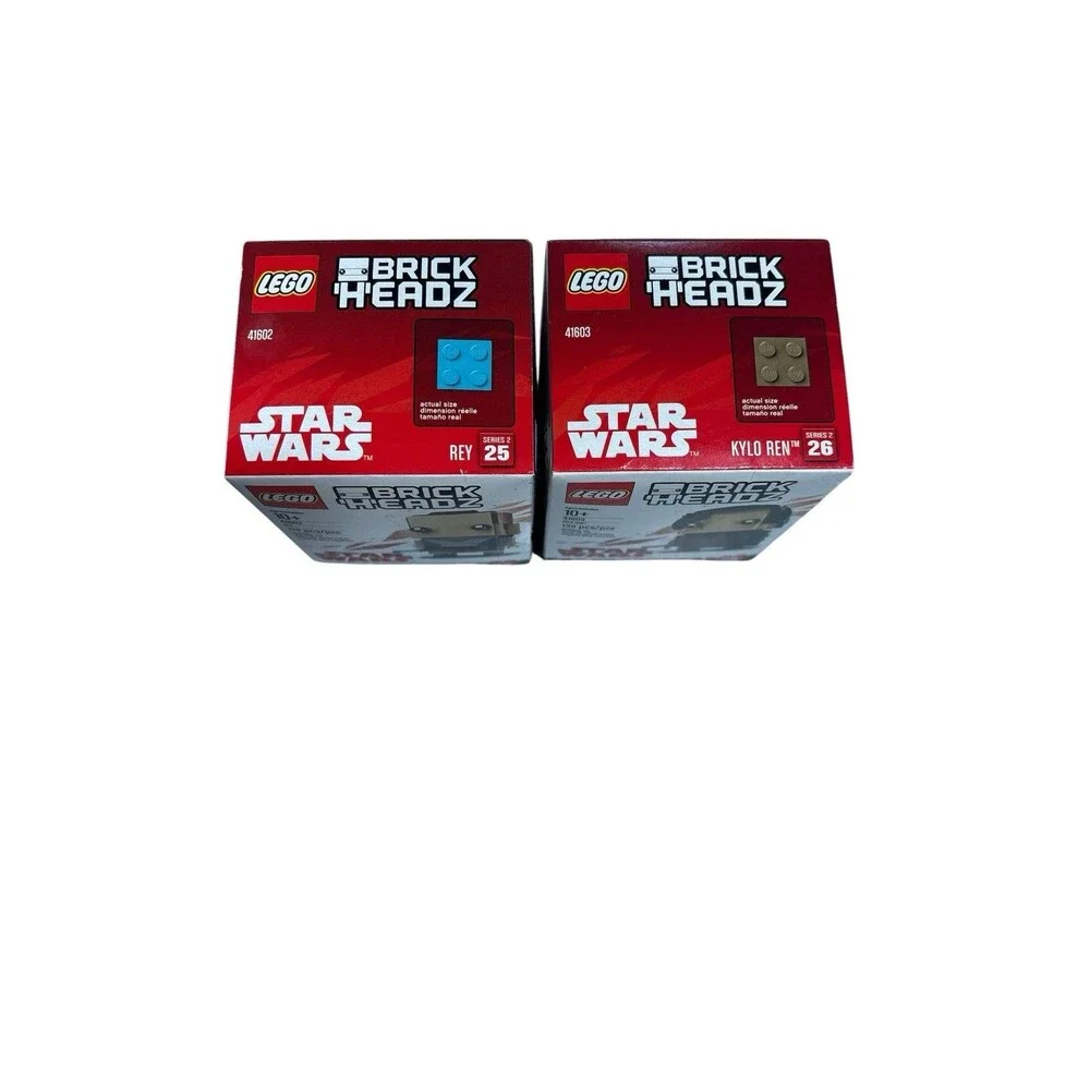Rey And Kylo Ren Lego BrickHeadz 41602 & 41603 Star Wars *New Sealed